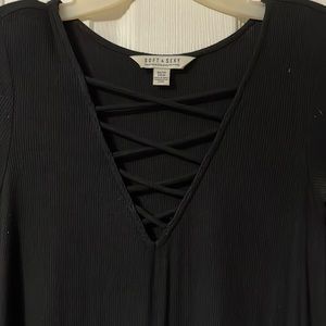 Black Criss Cross Dress